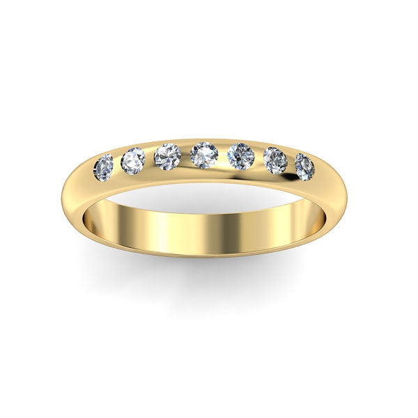 AH Radiosa YG Diamond Band in 18kt Yellow Gold AU